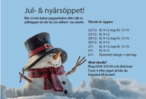 Läs mer om artikeln Öppettider Jul- och Nyår