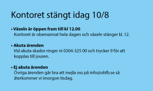 Läs mer om artikeln Idag är kontoret stängt